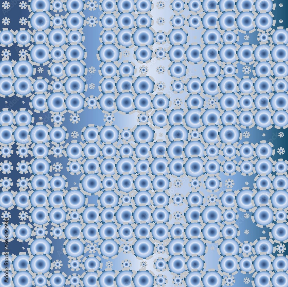 seamless floral pattern on blue surface
