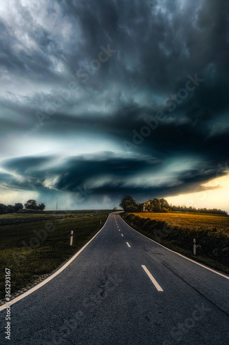 Stormclouds in a landscape