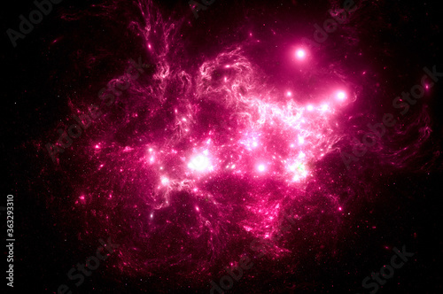 Illustration of Galaxy space Background, The universe consists of stars, black hole, nebula, sprial galaxy, milky way, planet