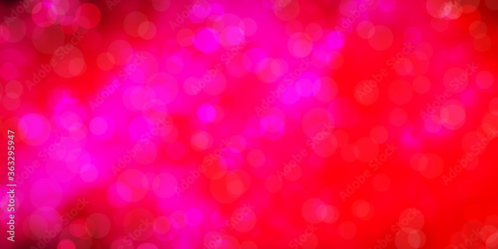 Light Pink vector backdrop with circles. Glitter abstract illustration with colorful drops. Design for your commercials. Light Pink vector backdrop with circles. Glitter abstract illustration with colorful drops. Design for your commercials.