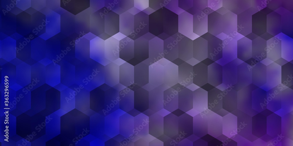 Light Pink, Blue vector background with hexagons. Light Pink, Blue vector background with hexagons.