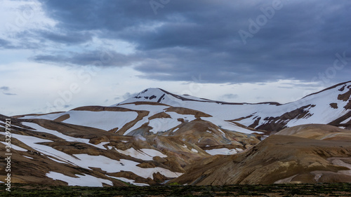 The amazing landscape of the Kerlingarfjöll mountain range, deep inside the central highlands of Iceland. The area offers one of the countries most amazing geothermal areas. 