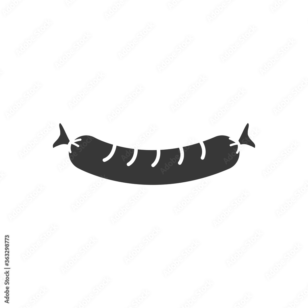 Obraz premium sausage icon image, silhouette style