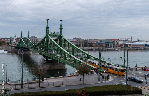 ponte delle catene sul Danubio a Budapest Ungheria 
