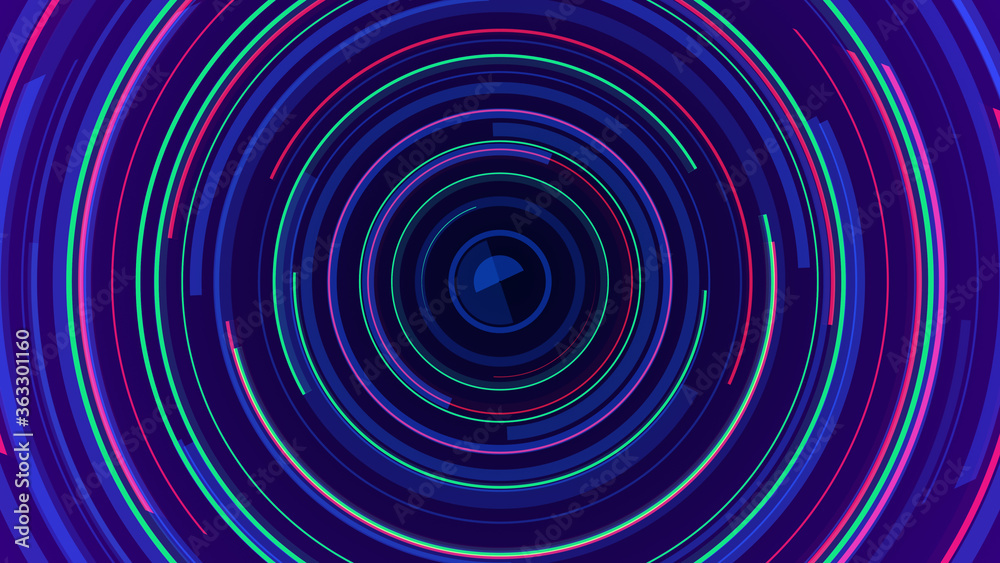 Circle neon lines technology Hi-tech blue background. Abstract graphic digital future concept design. Circle neon lines technology Hi-tech blue background. Abstract graphic digital future concept design.