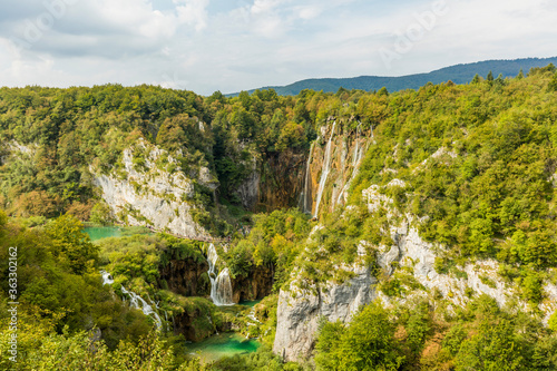 Plitvice Lakes National Park, which is a UNESCO World Heritage site