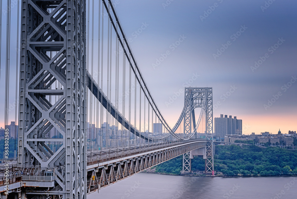 Early Morning over George Washington Bridge