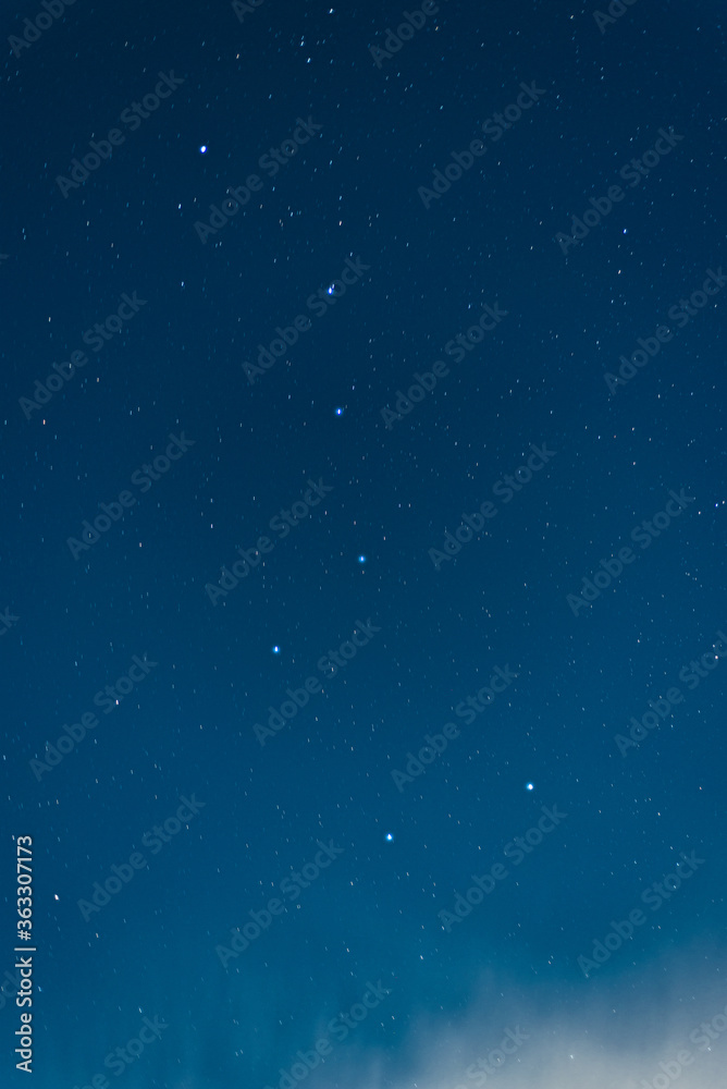 Big Dipper in the night sky at john glenn center in logan ohio