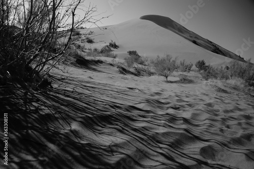 sand dunes with shadows