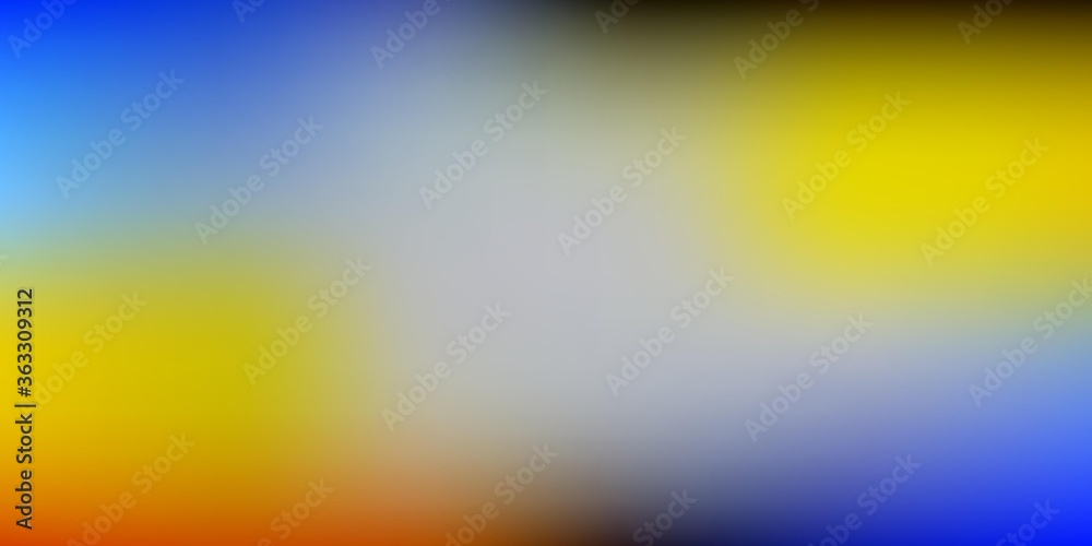 Light Blue, Yellow vector gradient blur background.