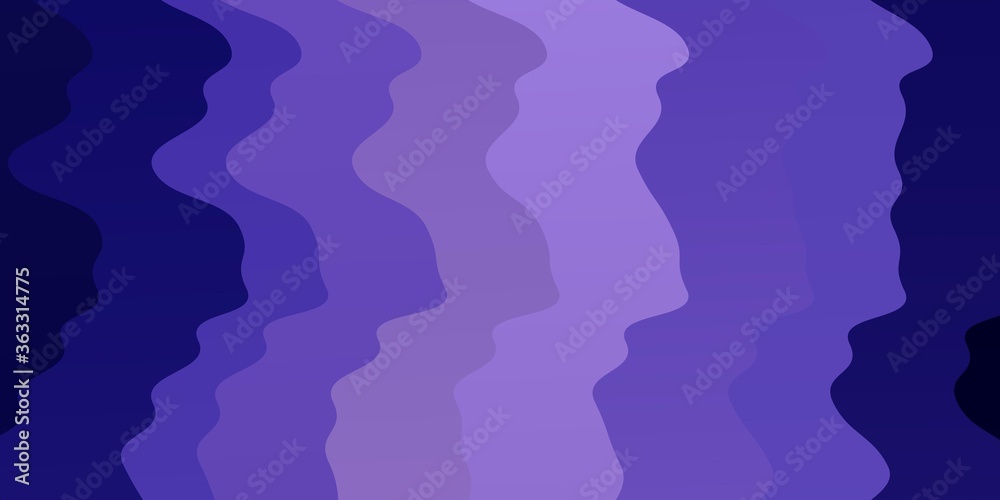 Fototapeta Light Purple vector background with curves. Abstract gradient illustration with wry lines. Best design for your ad, poster, banner.