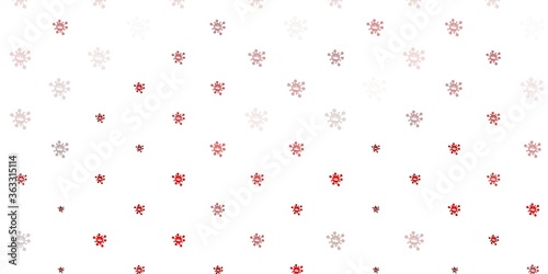 Light orange vector template with flu signs.