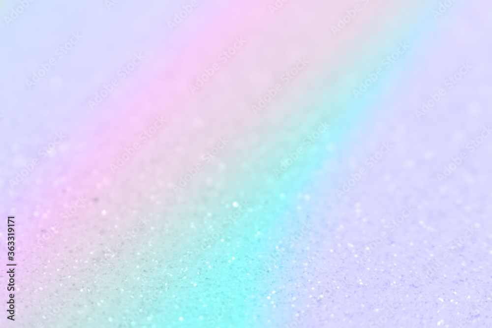 Pastel rainbow defocused background. Place for text.