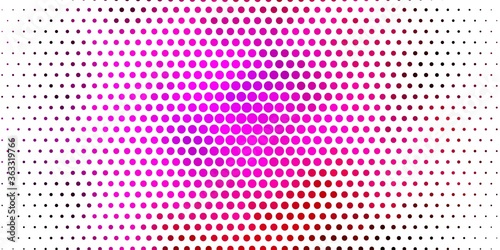 Light Pink vector background with bubbles. Abstract illustration with colorful spots in nature style. Design for your commercials.