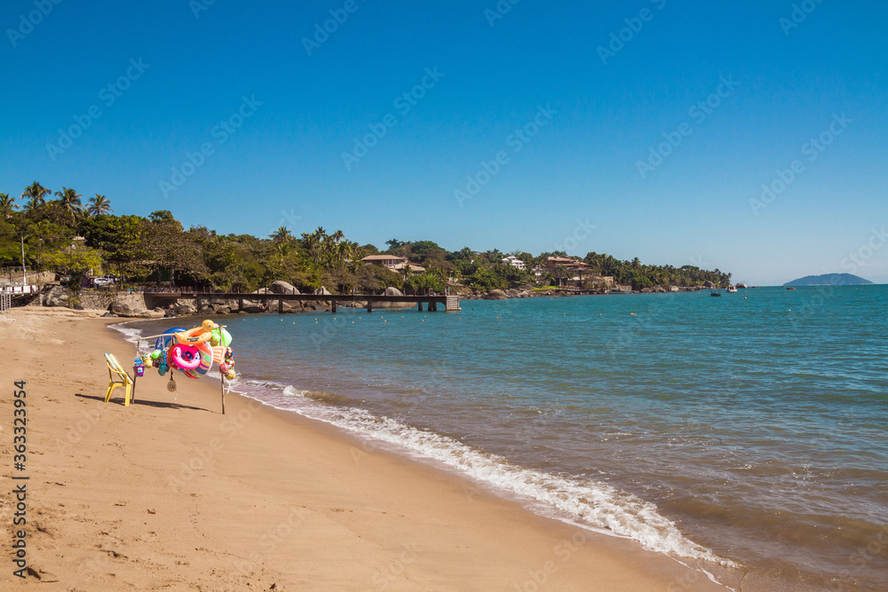 Brazilian tropical beach during summer Brazilian tropical beach during summer