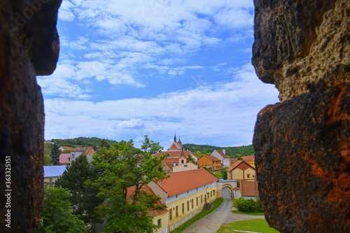 View of Moravian village, Dolni Kounice, Czechia photo