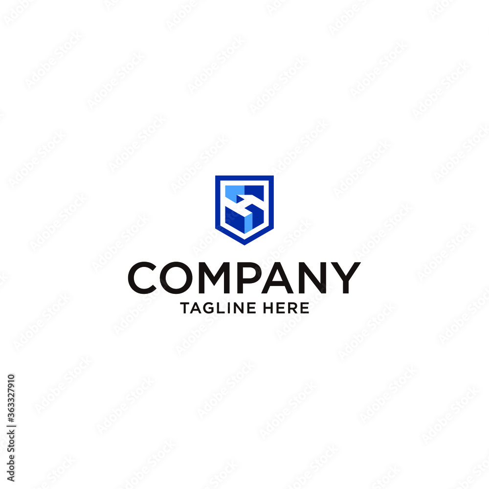 Cool S letter logo. Great brand for companies related to technology, Digital, Artificial Intelligence, Minds, Machines, Build ideas, communications, media, etc.