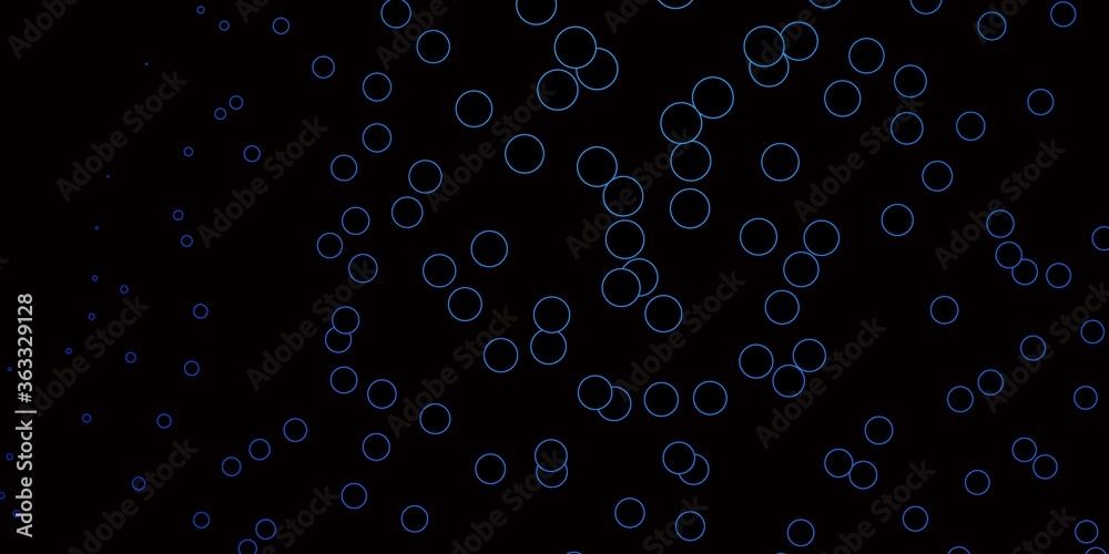 Dark BLUE vector pattern with spheres. Abstract illustration with colorful spots in nature style. Design for posters, banners. Dark BLUE vector pattern with spheres. Abstract illustration with colorful spots in nature style. Design for posters, banners.