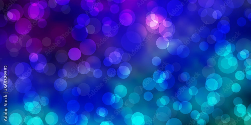 Light Multicolor vector background with bubbles. Modern abstract illustration with colorful circle shapes. Pattern for business ads.