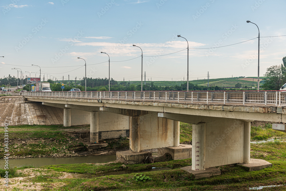 City, Krymsk, Russia, Krasnodar Territory, the bridge over the Adagum River