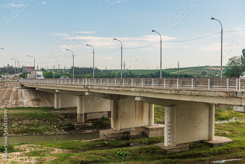City  Krymsk  Russia  Krasnodar Territory  the bridge over the Adagum River