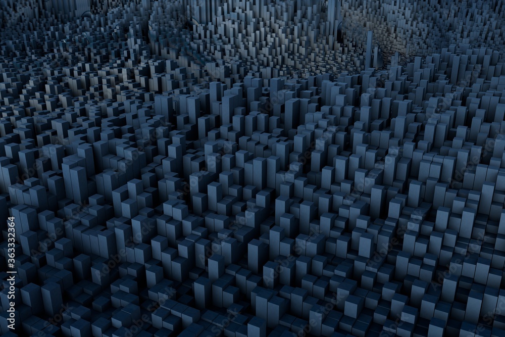 custom made wallpaper toronto digitalAbstract background of extruded rectangles, 3D rendering