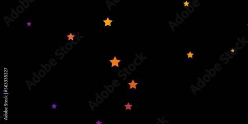 Dark Blue, Red vector template with neon stars. Colorful illustration in abstract style with gradient stars. Pattern for new year ad, booklets.
