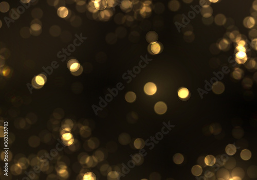 Gold bokeh blur