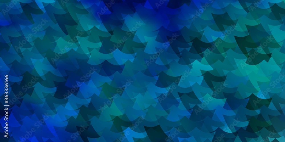 Obraz premium Light BLUE vector background in polygonal style.