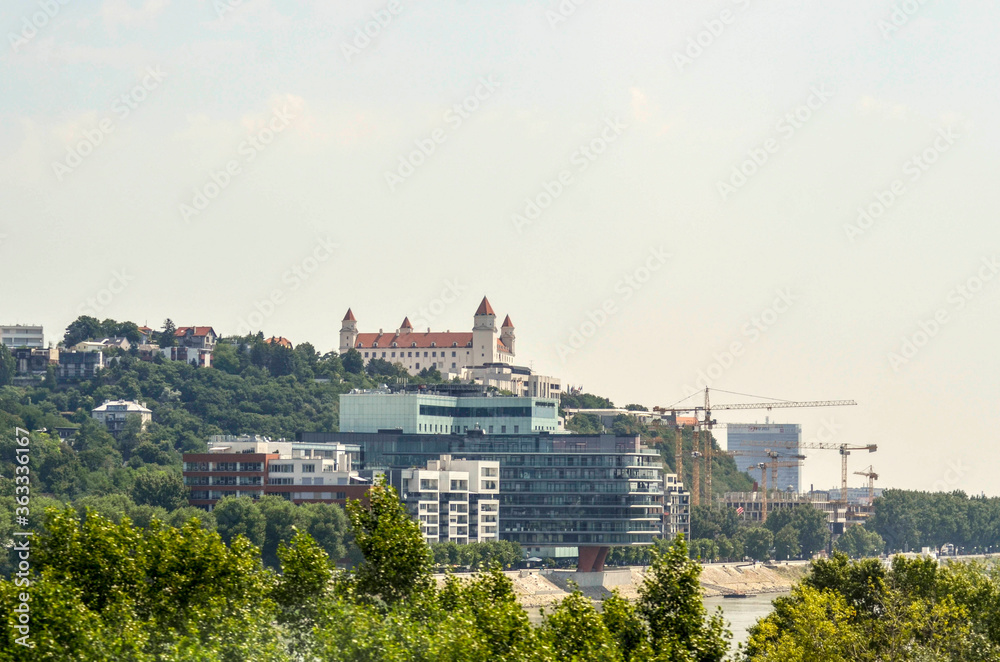 A beautiful view of Bratislava city at Slovakia.