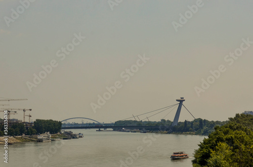 Canvas Print A beautiful view of Bratislava city at Slovakia.