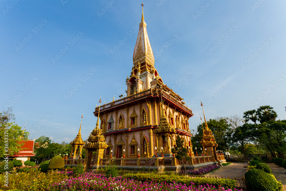 Naklejka premium Wat Chalong Thai Temple Phuket Thailand