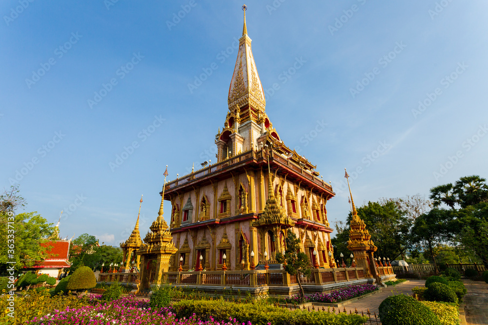 Naklejka premium Wat Chalong Thai Temple Phuket Thailand