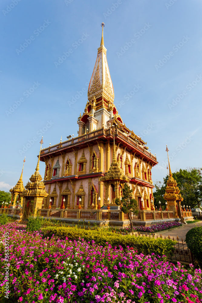 Naklejka premium Wat Chalong Thai Temple Phuket Thailand