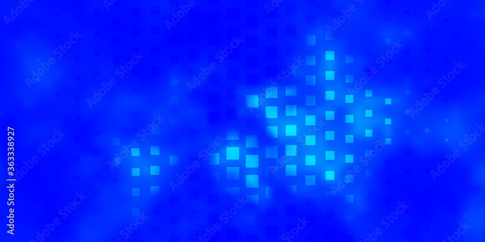 Light BLUE vector background with rectangles. Rectangles with colorful gradient on abstract background. Template for cellphones.