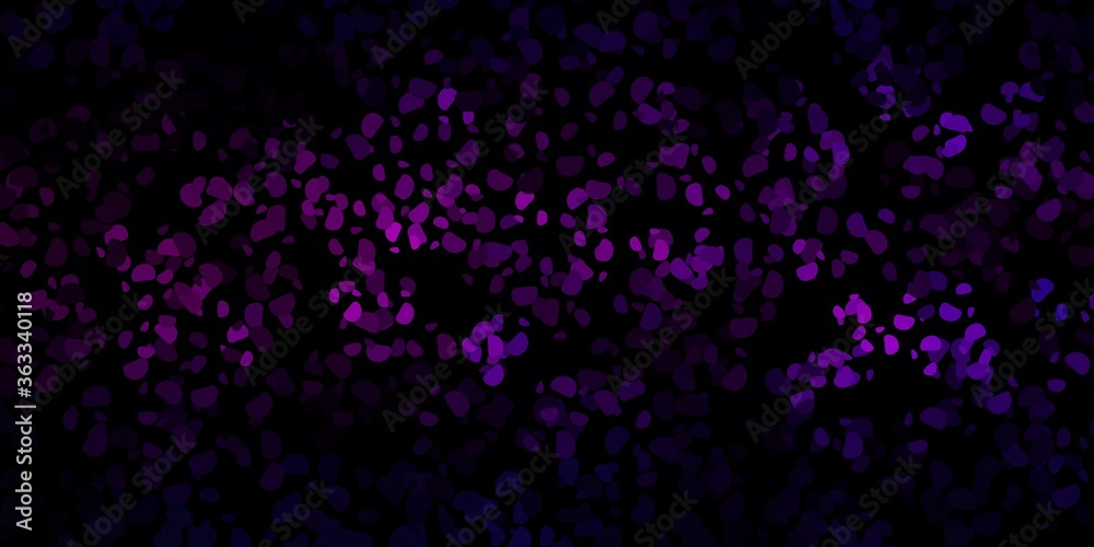 Dark purple vector texture with memphis shapes. Dark purple vector texture with memphis shapes.
