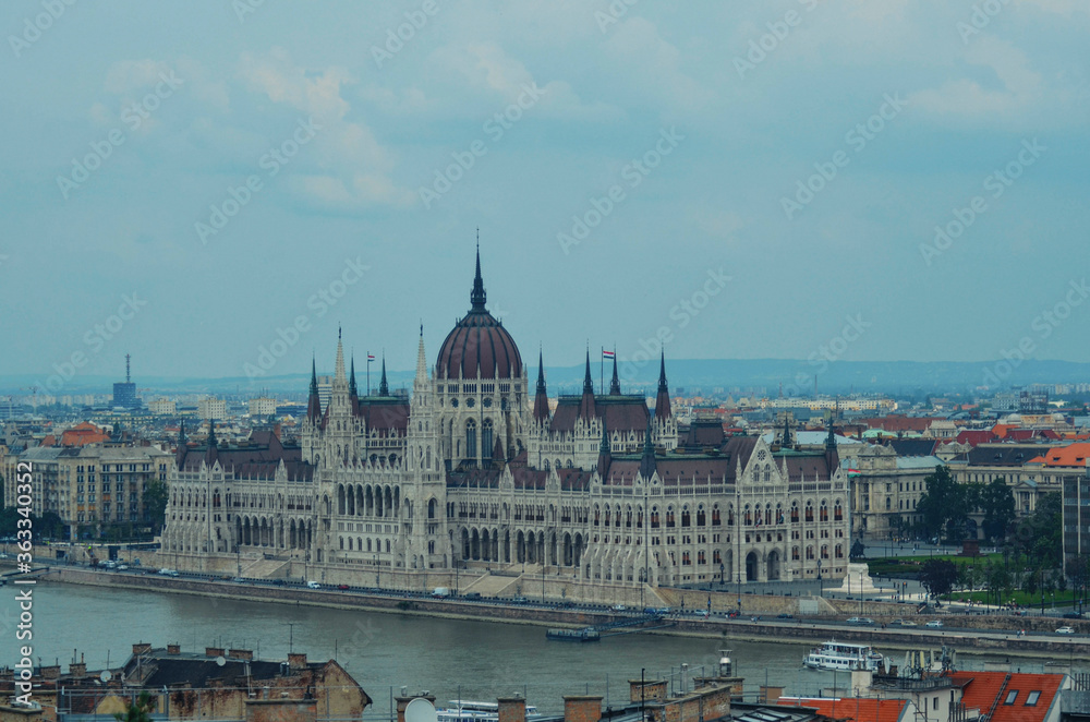 Obraz premium A beautiful view of Budapest city at Hungary.