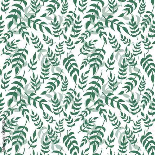 Seamless floral pattern. Repeating texture. Hand drawn sprigs. 