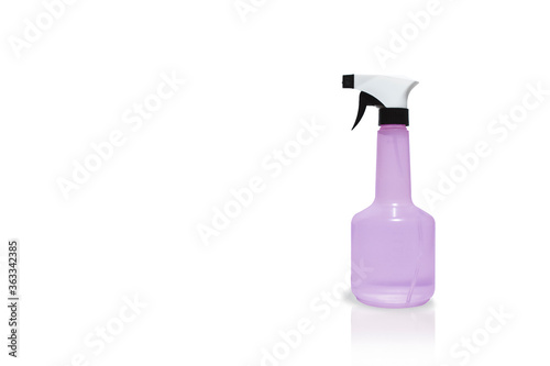 purple spray bottle