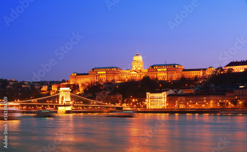 night view of budapest