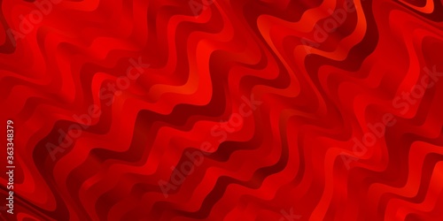 Dark Red vector backdrop with curves. Colorful illustration with curved lines. Design for your business promotion.