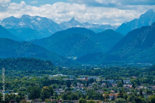 Blick zum Watzmann von Salzburg Aigen aus