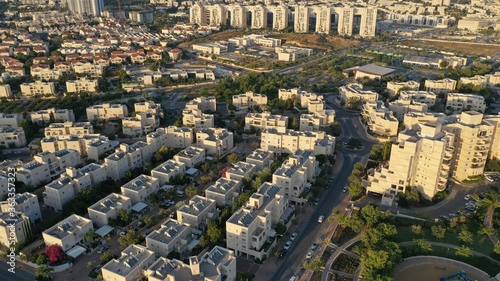 Modiin City Landscape at sunset, aerial view..israel
Drone,aerial,summer,july,2020 photo