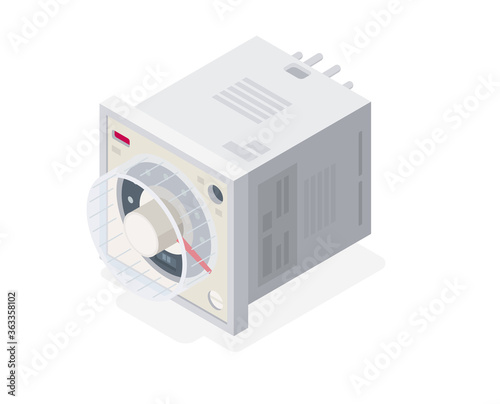 timer relay plc equipment isometric