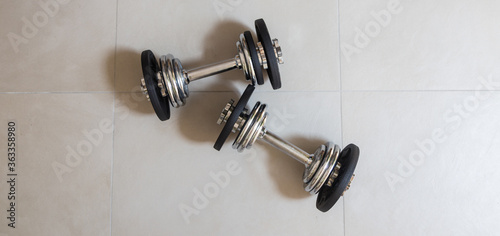 Gym bell weights, fitness concepts