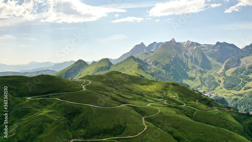 Tableau sur toile Col d'Aubisque o puerto del Aubisque France