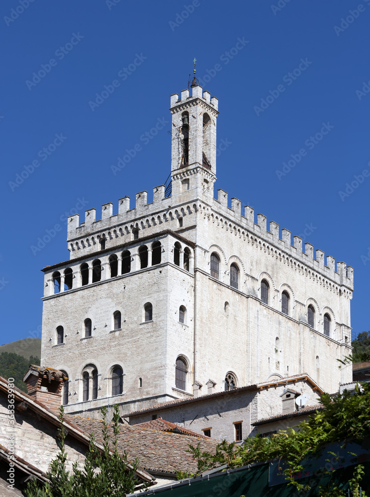 The city hall in Gubbio, Italy