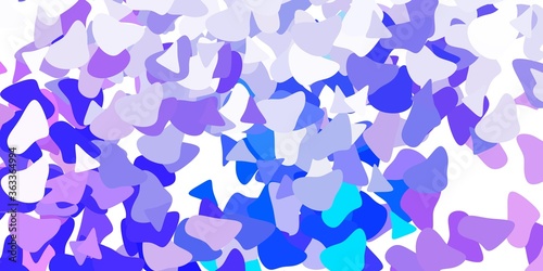 Light purple vector backdrop with chaotic shapes.