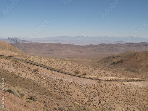 A ribbon of road across the desert, Death Valley National Park, California, USA