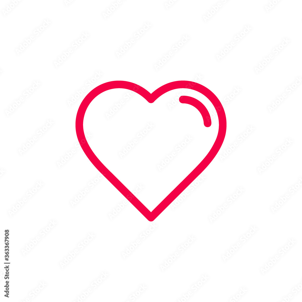 Heart icon vector illustration. Love symbol.